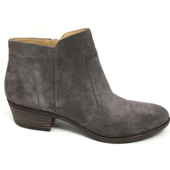 LUCKY BRAND NWOT Breck Gray Suede Bootie - Picture 1 of 8